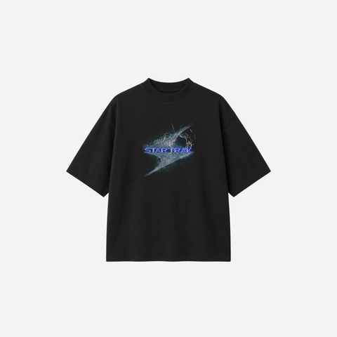 STAR TRAK Glass Tee – Black